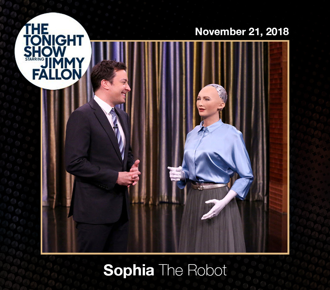Tonight Show Jimmy Fallon, Sophia the Robot 2017