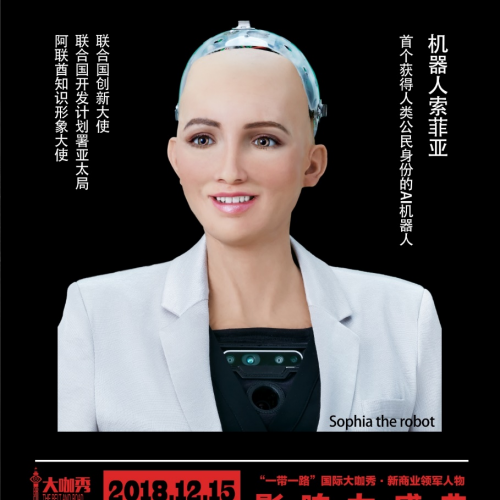 Belt and Road Award Sophia the Robot Dec 2018